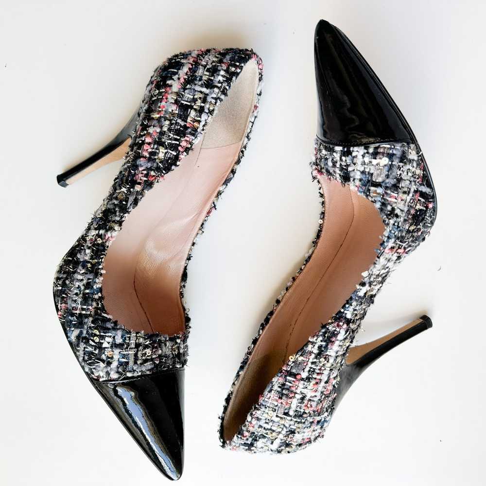 Kate Spade Multicolor Tweed Pointed Toe Heels Siz… - image 2