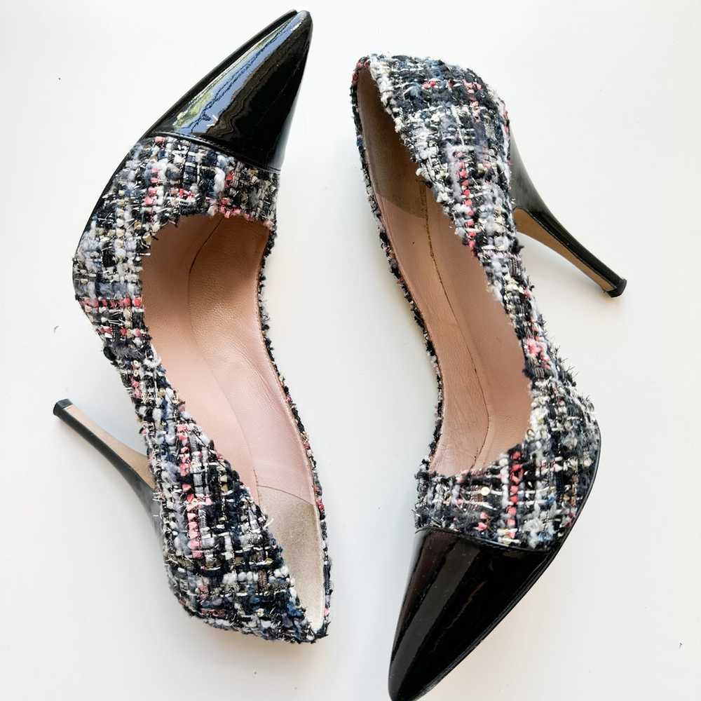 Kate Spade Multicolor Tweed Pointed Toe Heels Siz… - image 3