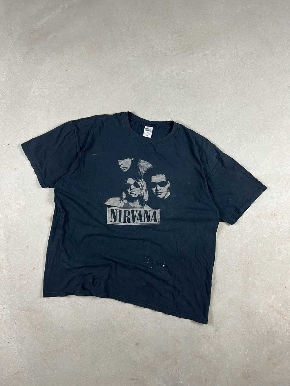 Band Tees × Nirvana × Vintage Vintage y2k Nirvana… - image 1