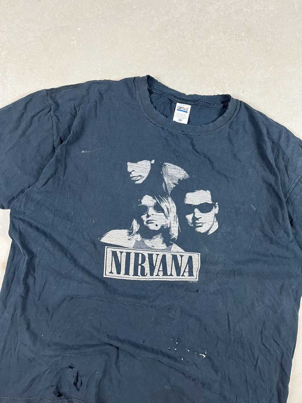 Band Tees × Nirvana × Vintage Vintage y2k Nirvana… - image 3