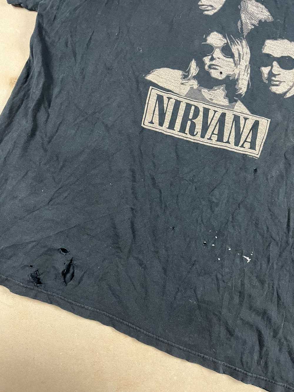 Band Tees × Nirvana × Vintage Vintage y2k Nirvana… - image 4