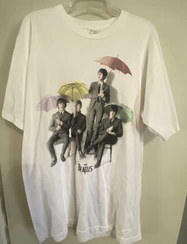 90s The Beatles 傘 umbrella Tシャツ ビートルズ 激レア 90sヴィンテージUSA製 ビートルズTシャツ 白 XL