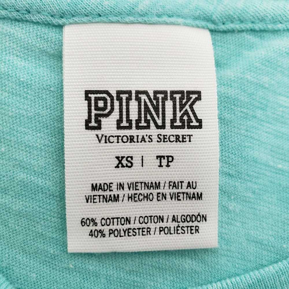 Pink Victoria’s Secret Womens Top Size XS Green W… - image 6