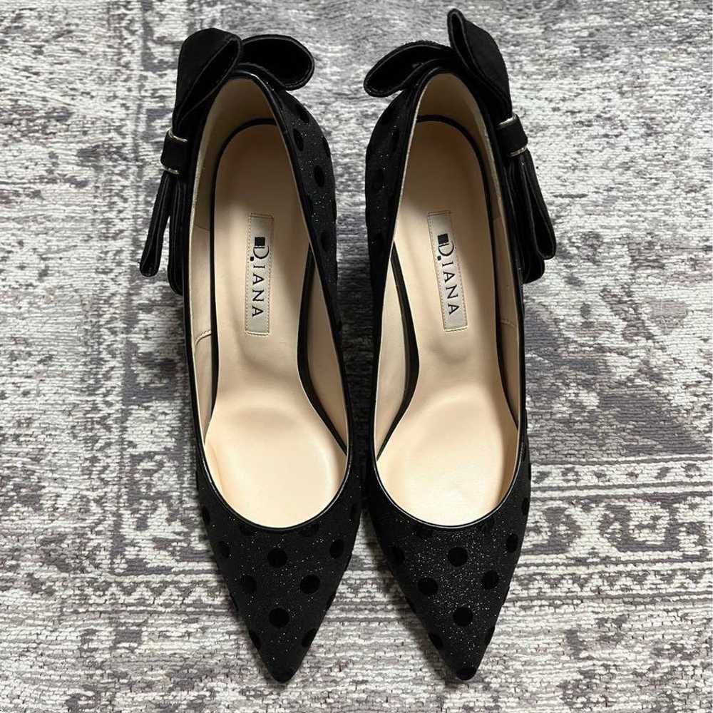 DIANA Black Polka Dot High Heel Pumps - image 2