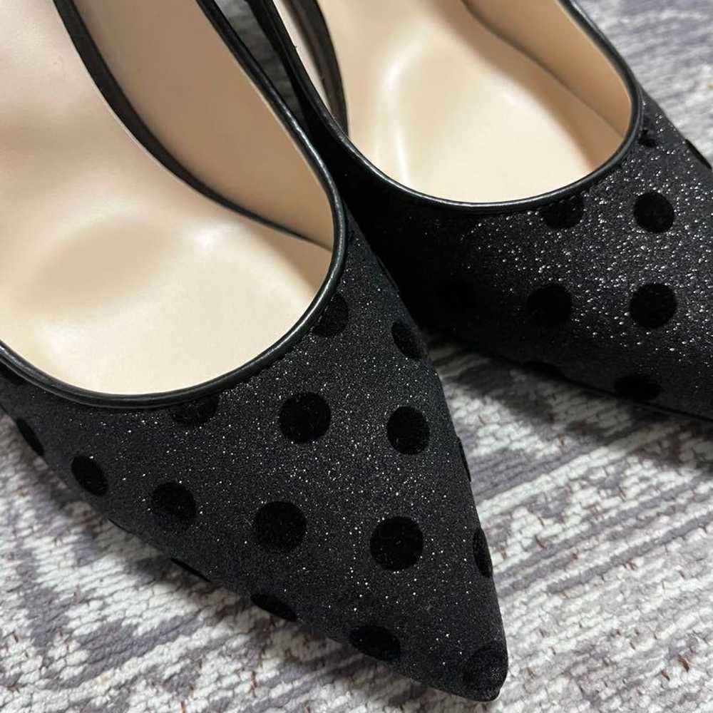 DIANA Black Polka Dot High Heel Pumps - image 4