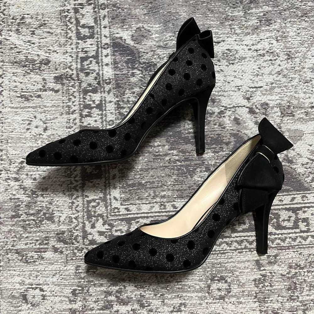 DIANA Black Polka Dot High Heel Pumps - image 5