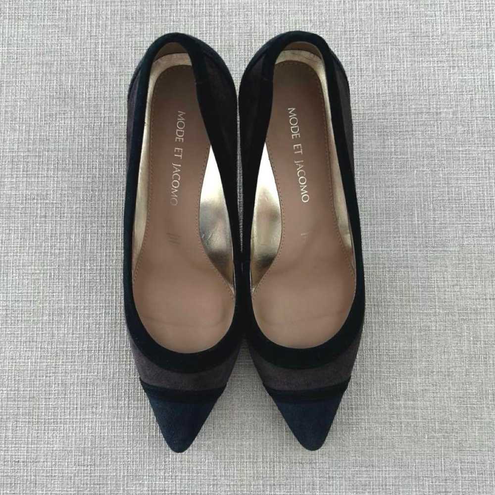 Mode Éjacomo High-function Bicolor Pointed Toe Pu… - image 6