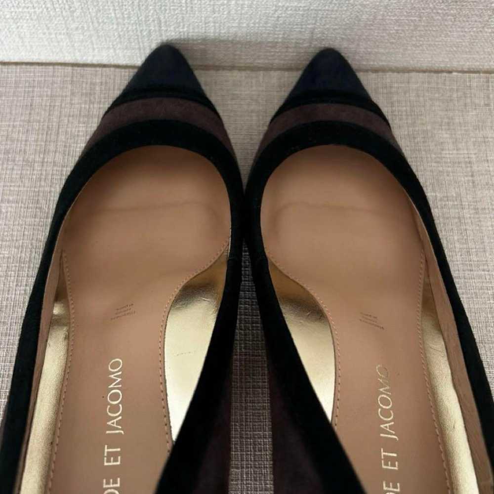 Mode Éjacomo High-function Bicolor Pointed Toe Pu… - image 8