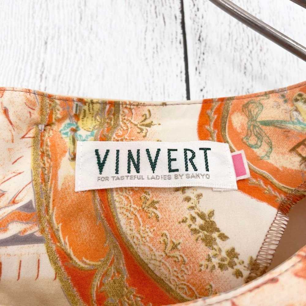 【VINVERT】Bambeel Design Blouse Showa Retro All-ov… - image 4