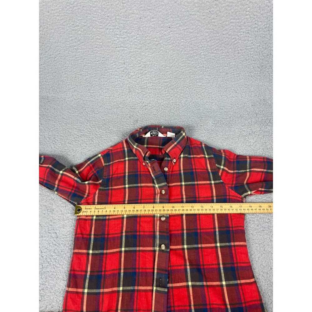 Vintage Woolrich Womens Size 9/10 Red Plaid Flann… - image 5