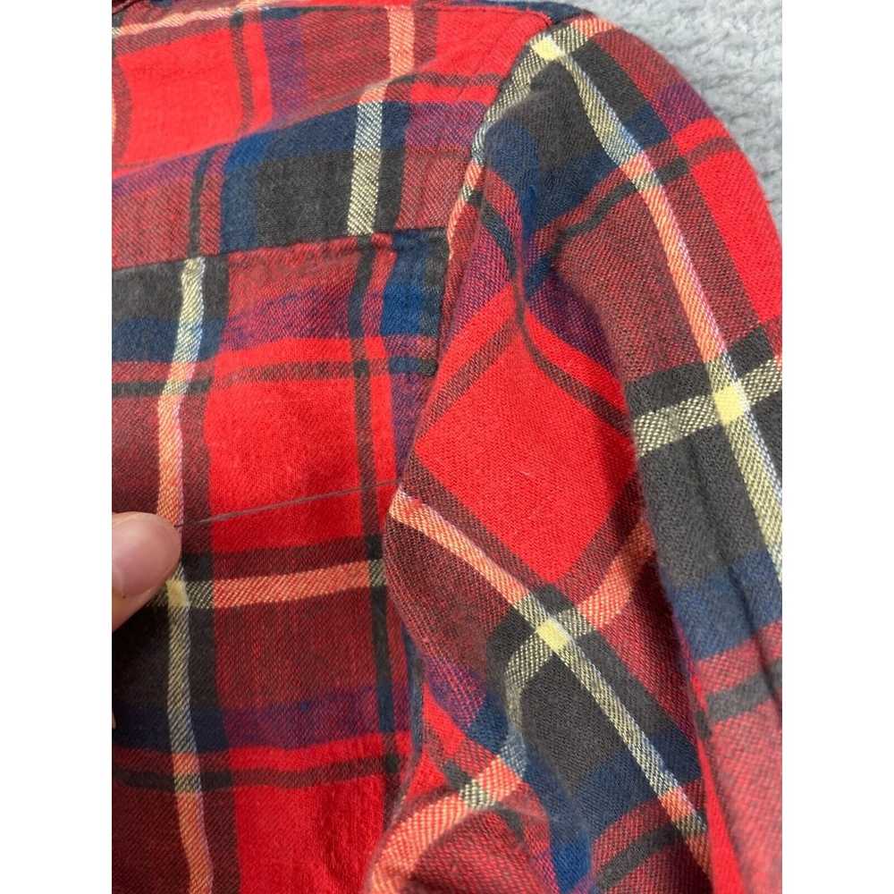 Vintage Woolrich Womens Size 9/10 Red Plaid Flann… - image 7