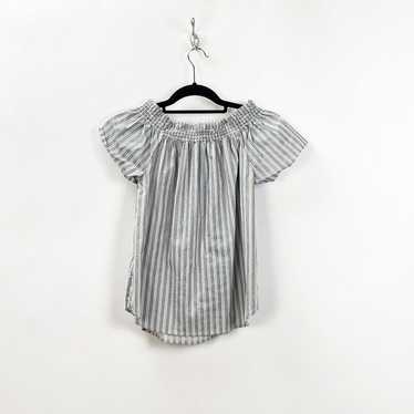 Como Vintage Medium Womens Gray Vertical Striped P