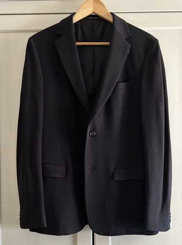 Z Zegna Unstructured Merino Wool Navy Blazer