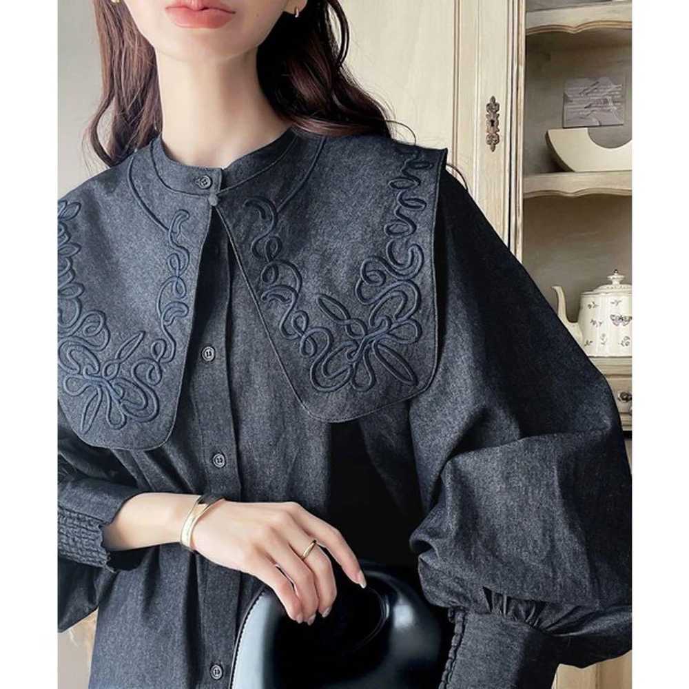 classicalelf Vintage Big Collar Shirt - image 1