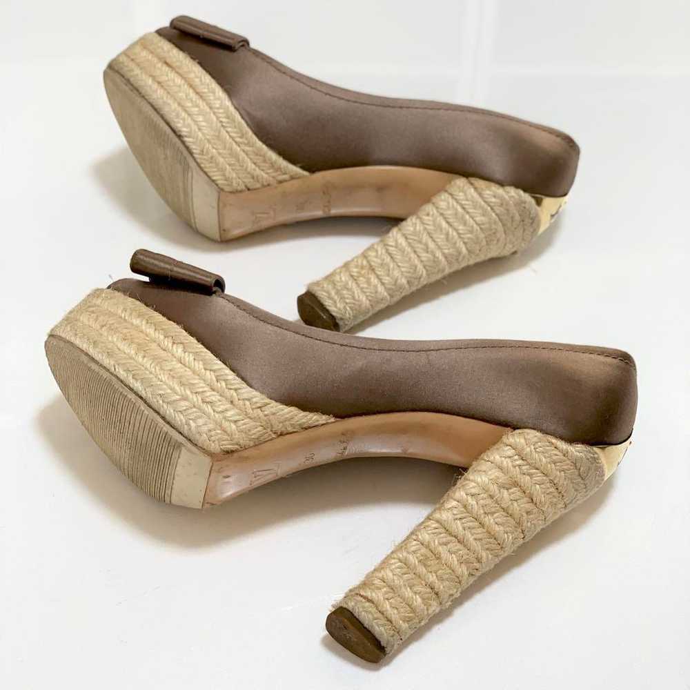 Louis Vuitton Satin Espadrille Ribbon Open-toe Pu… - image 7