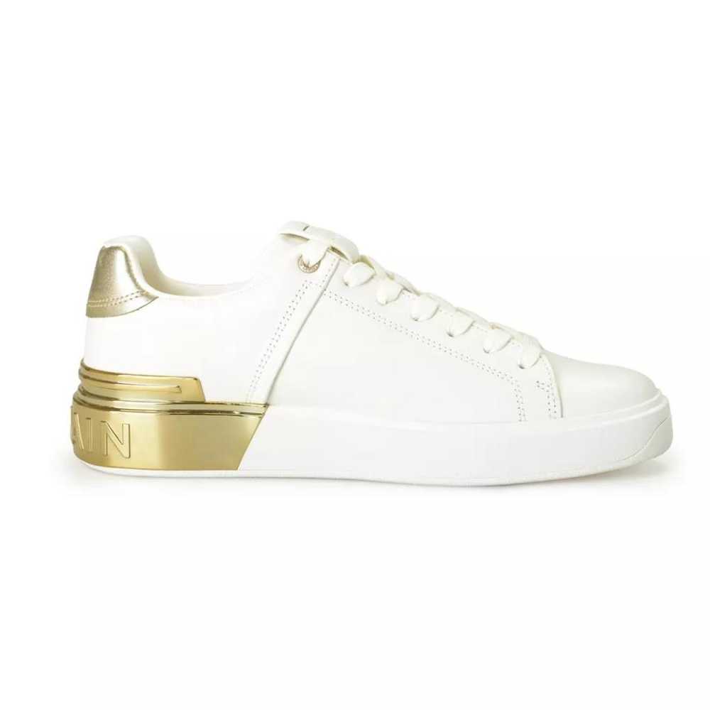 Balmain Leather trainers - image 4