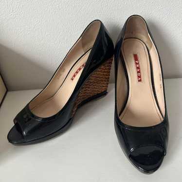 PRADA open-toe pumps.