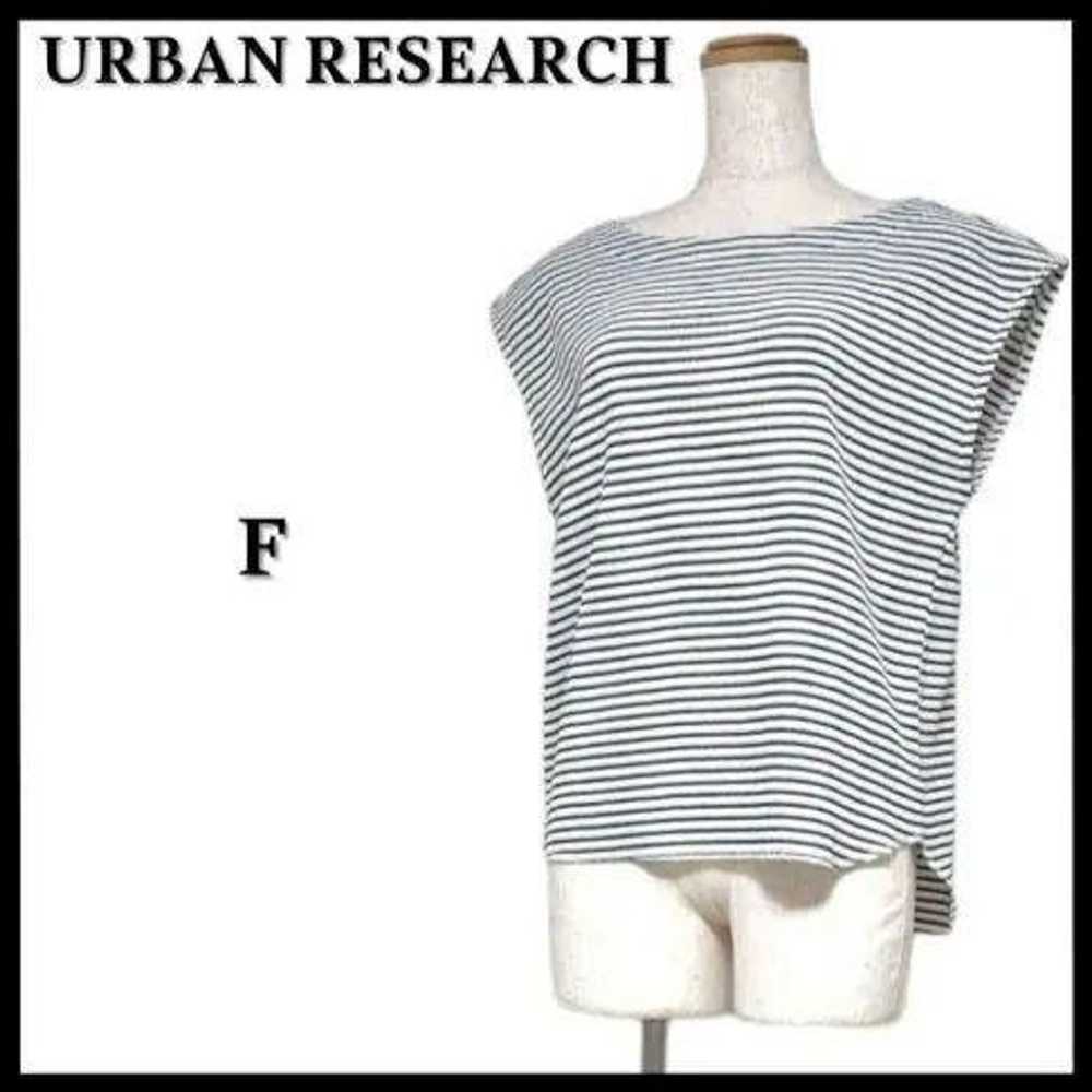 URBAN RESEARCH Urban Research Border Top Sleevele… - image 1