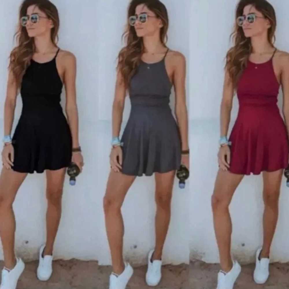 Casual Black Sleeveless T-shirt Dress - image 2