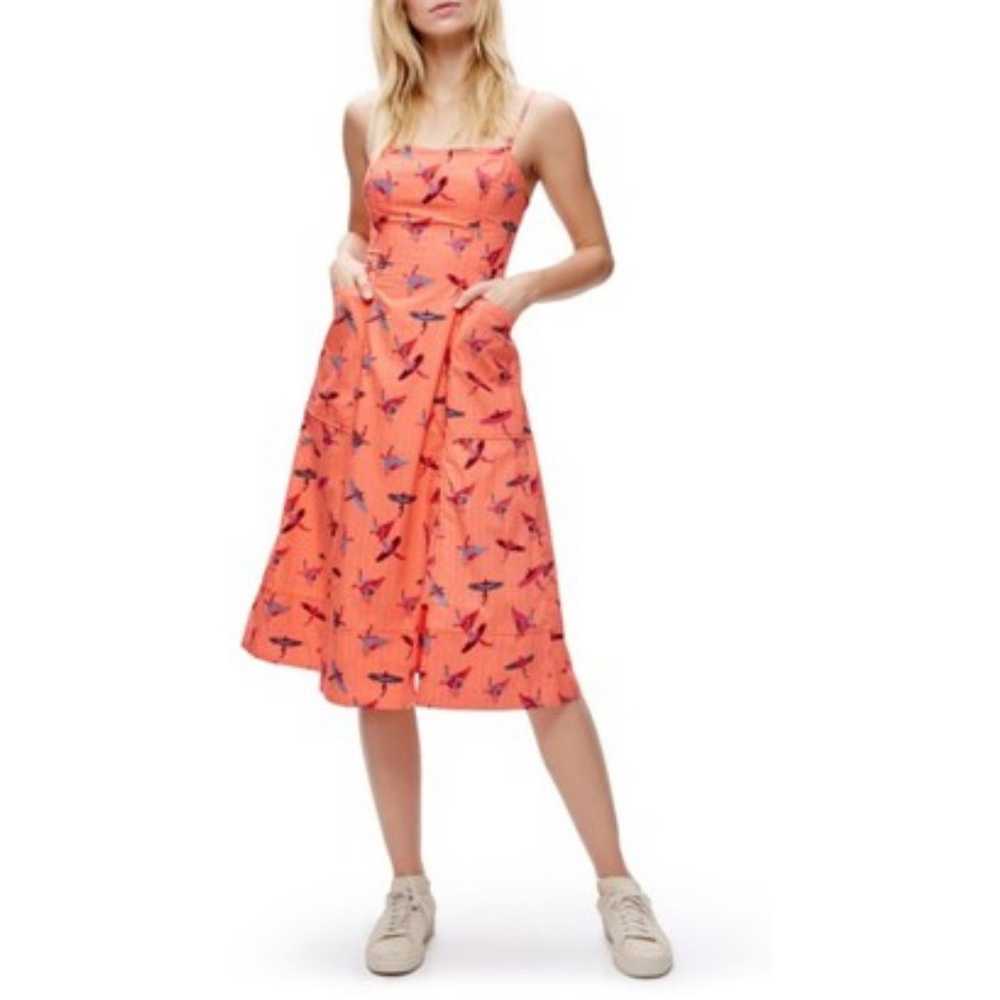 Free People Sunshine Of Your Love Bird Print Dres… - image 1