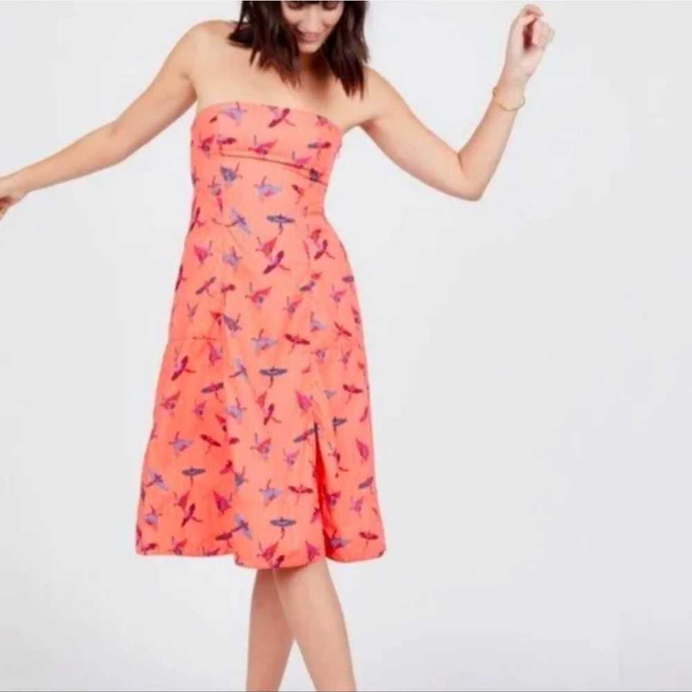 Free People Sunshine Of Your Love Bird Print Dres… - image 3