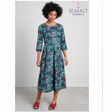 Seasalt Cornwall Womens Green Window Box Dress Ste