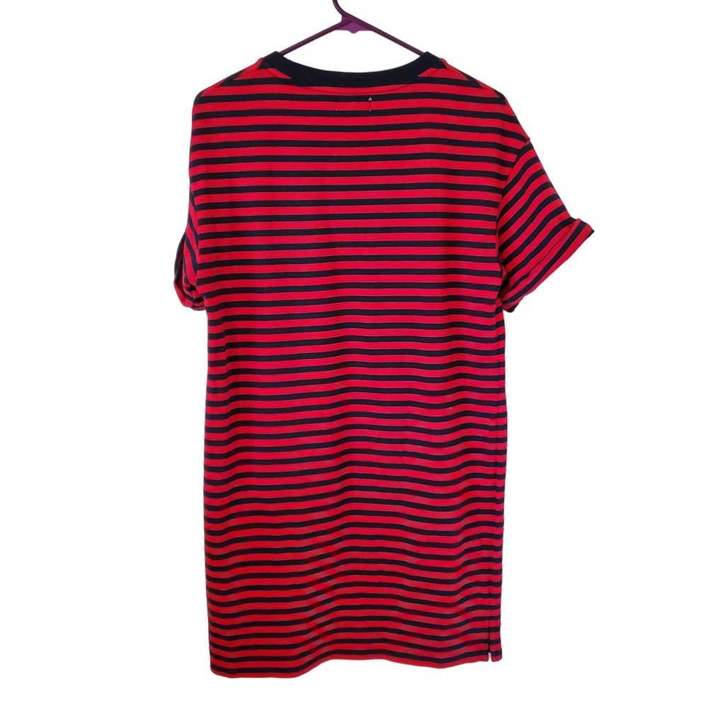 EVEREVE Braxton Tee Dress Navy Red Stripe Womens … - image 3