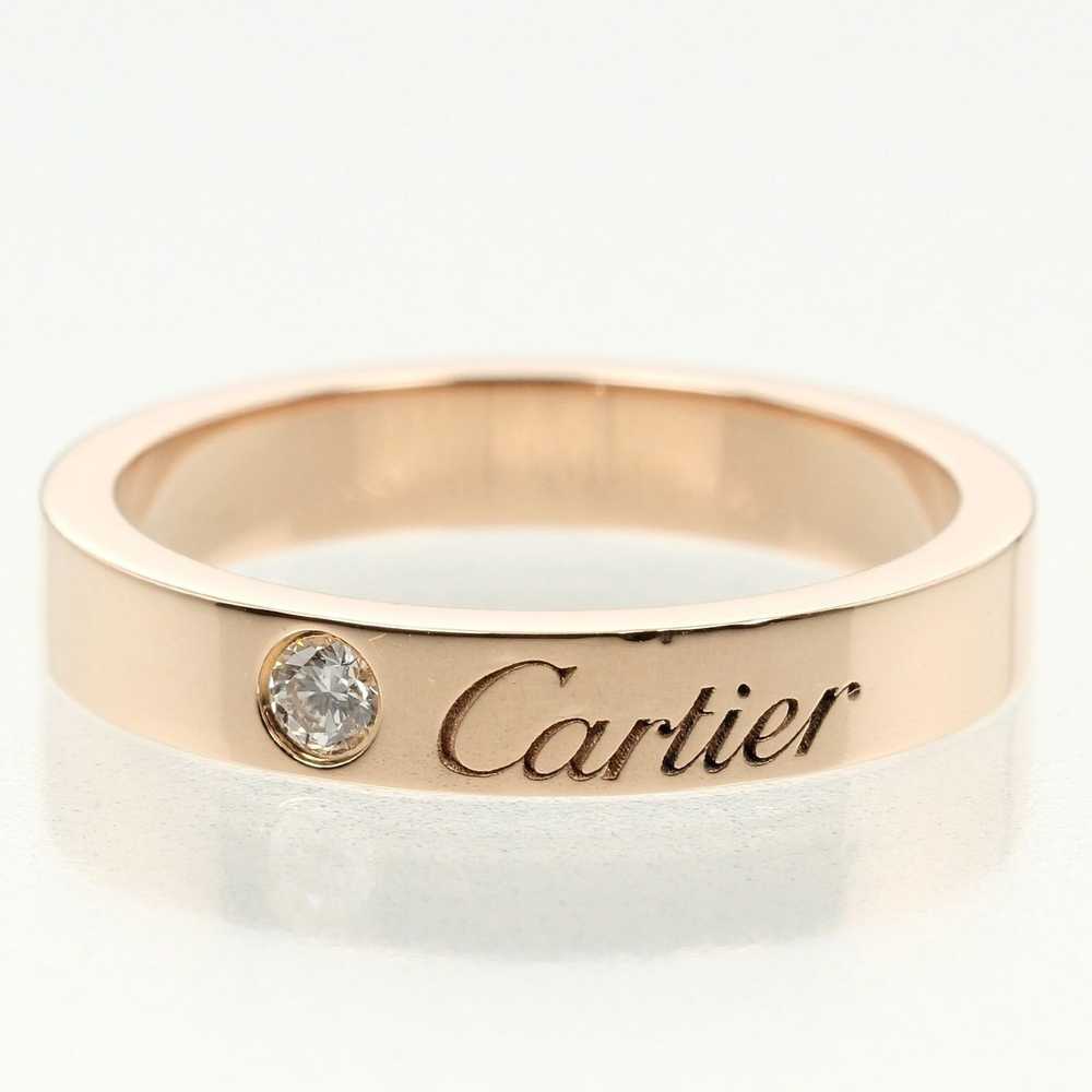 Cartier Cartier C de Engraved size 7 Ring K18PG P… - image 5