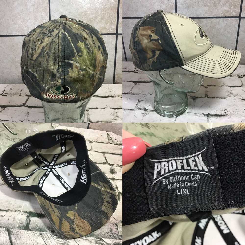 Vintage Mossy Oak Proflex Hat Sz L-XL 2 Tone Camo… - image 4