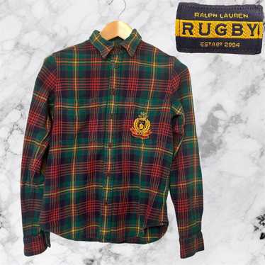 Ralph Lauren Rugby Long Sleeve Check Shirt Vintage