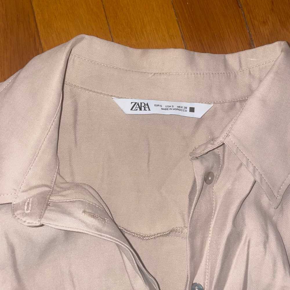 Zara belted shirt dress size small - image 5