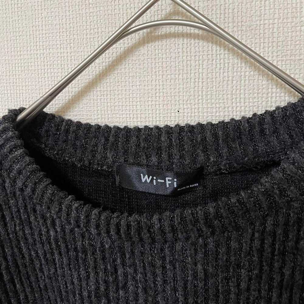 【Wi-Fi】Short-sleeved knitwear/Black/Grey/Simple/C… - image 3