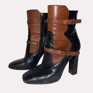 Prada PRADA Black and Brown Ankle Boots - image 1