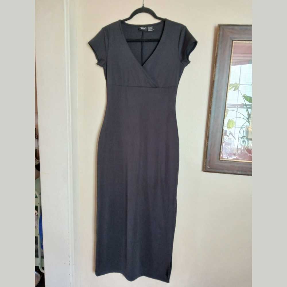 Vintage 90s Y2K black maxi whimsygoth dress - image 1