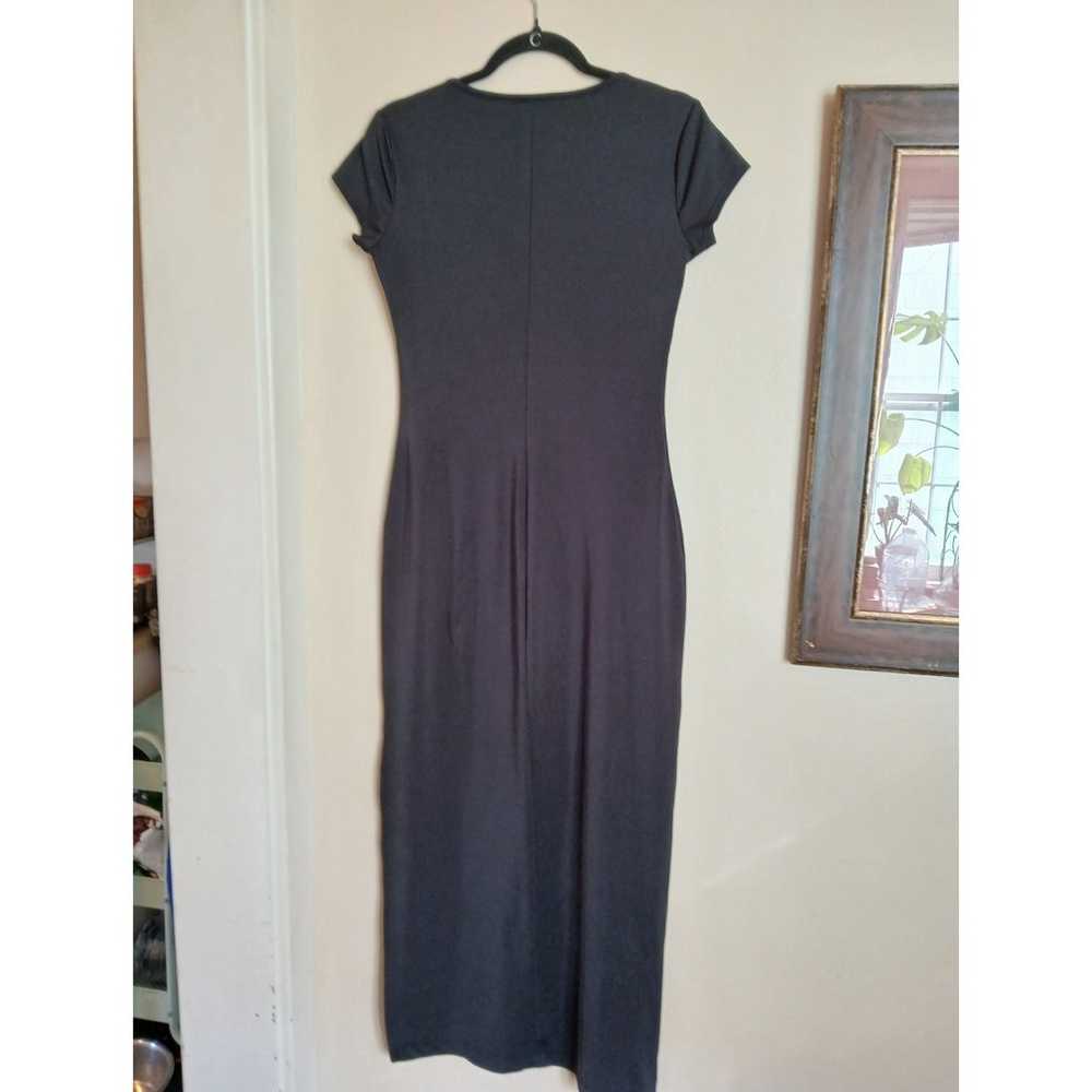 Vintage 90s Y2K black maxi whimsygoth dress - image 3