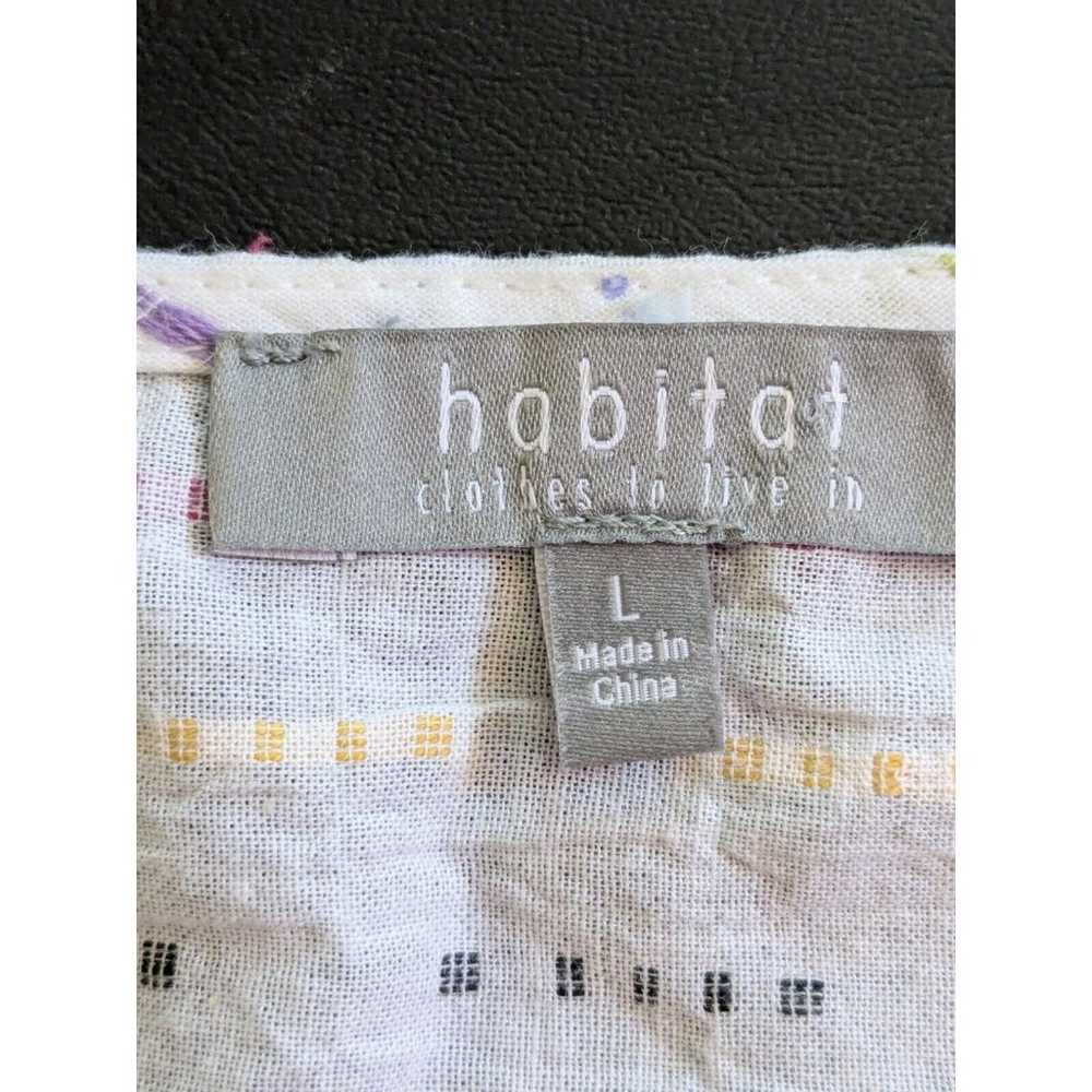 Habitat Top Womens L Multicolored Embroidered Blo… - image 2