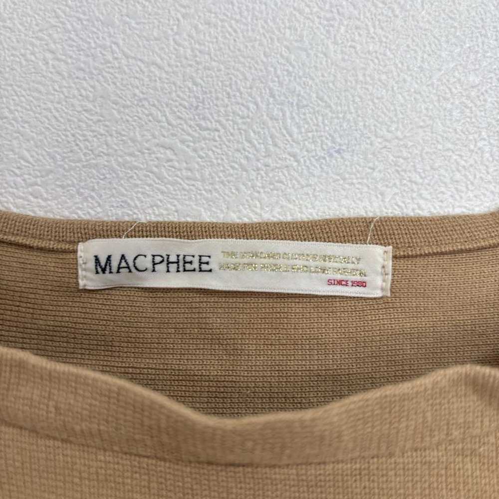 McAfee Boatneck Border Cut and Sew Brown Long Sle… - image 10