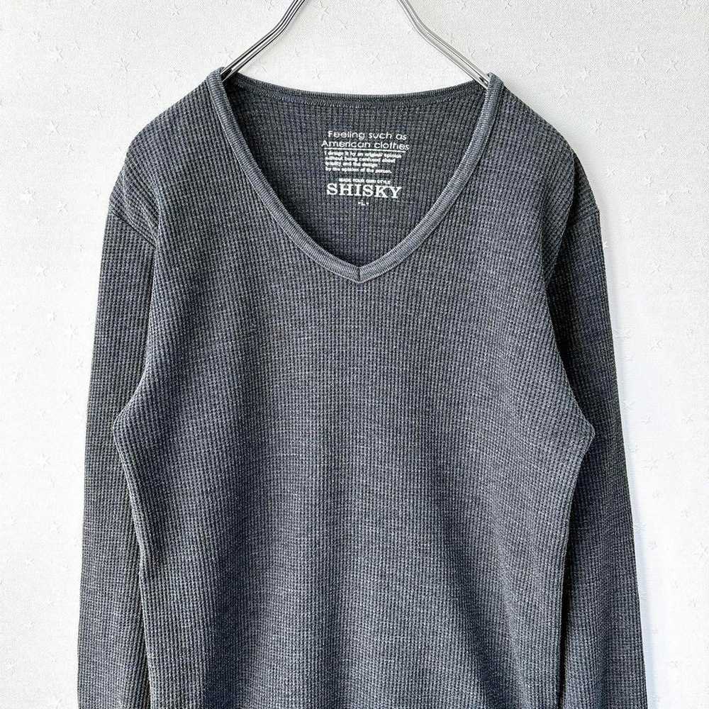 SHISKY V-Neck Pullover Long T-Shirt Large Size Ca… - image 2