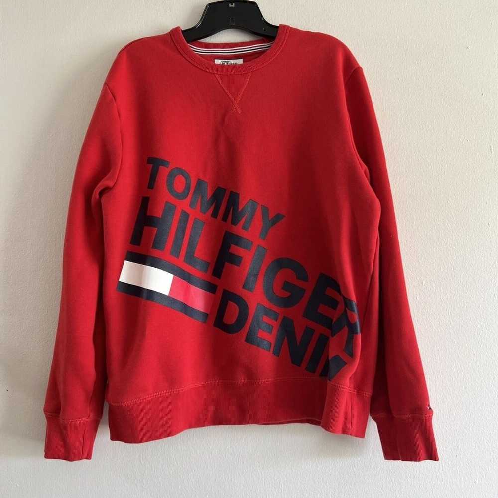 Vintage Tommy Hilfiger Denim Sweatshirt Adult Lar… - image 1