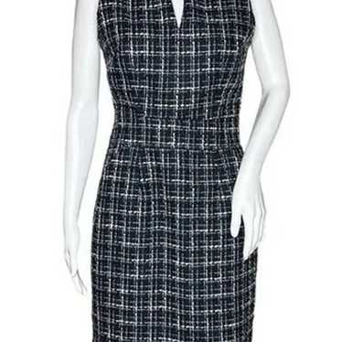 Banana Republic plaid tweed sheath dress