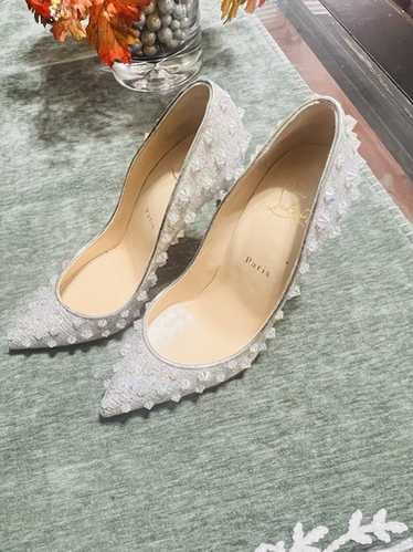 靴 Christian Louboutin FOLLIES SPIKES ROCHE CHRISTIAN LOUBOUTIN Glitter Tissu Reflex Follies Spikes 100