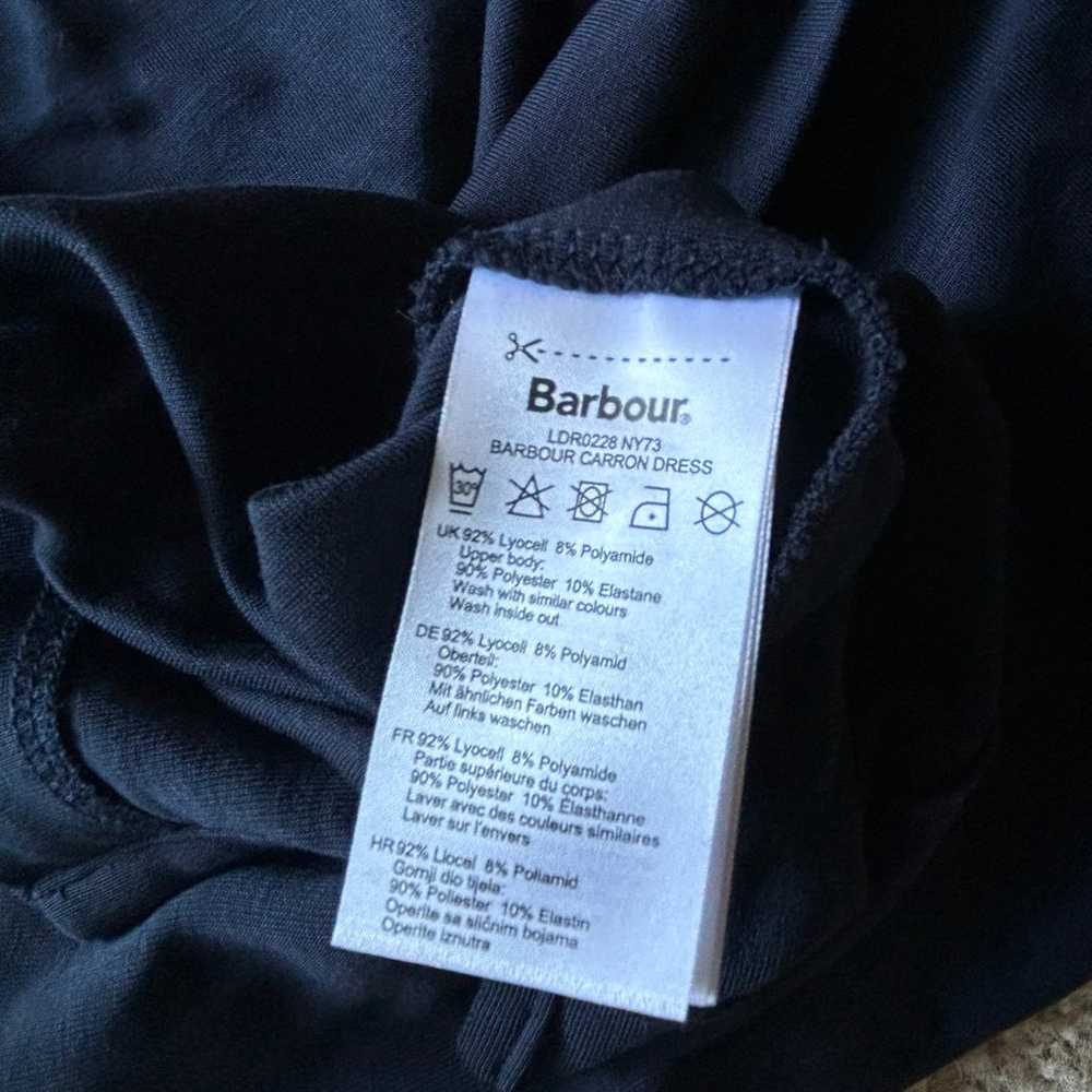 EUC Barbour Summer Tartan Carron Dress Navy Blue … - image 5