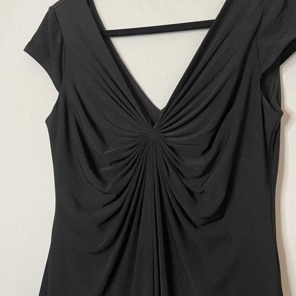 Signature london Style Scrunched Ruched Black Dre… - image 10