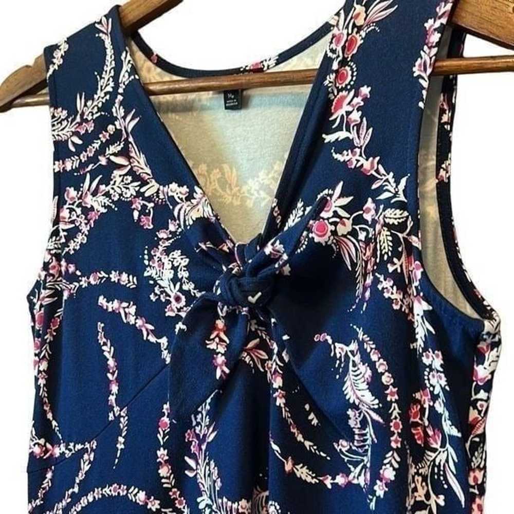 Talbots tie front floral maxi dress size Medium - image 3