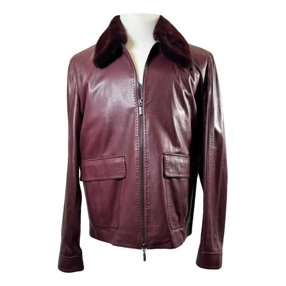 Brioni Leather jacket - image 1