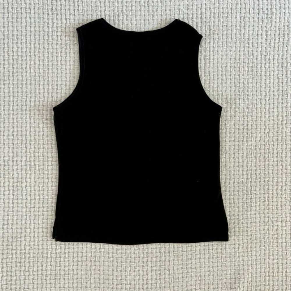 Vintage Notch Neckline Sleeveless Top - image 3