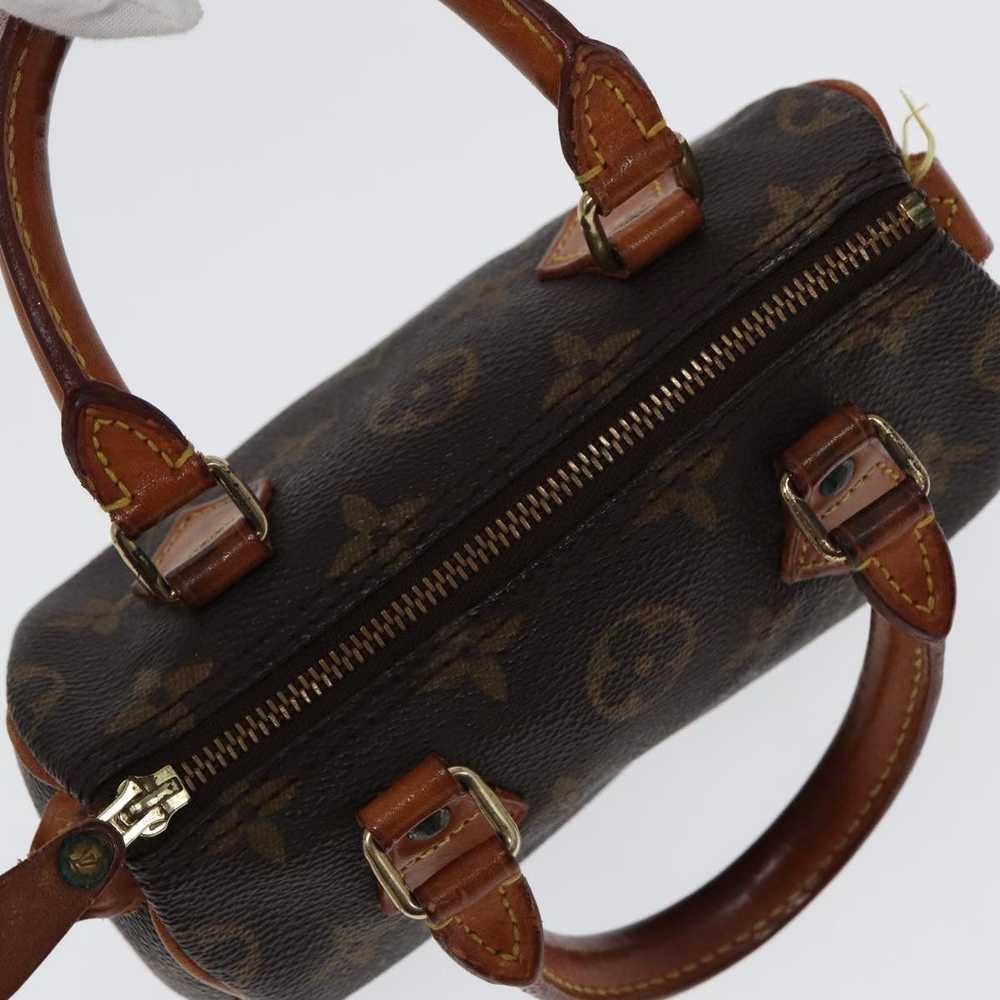 Louis Vuitton Mini Speedy Brown Canvas Handbag (P… - image 10