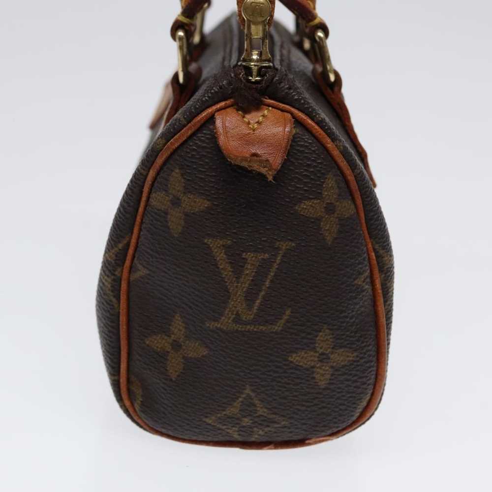 Louis Vuitton Mini Speedy Brown Canvas Handbag (P… - image 4