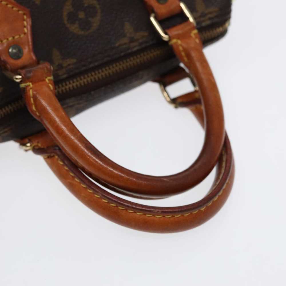 Louis Vuitton Mini Speedy Brown Canvas Handbag (P… - image 5