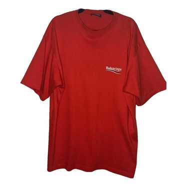 【BALENCIAGA】半袖 アメリカンフットボール トップス（レッド） Men's American Football Top in Red | Balenciaga US